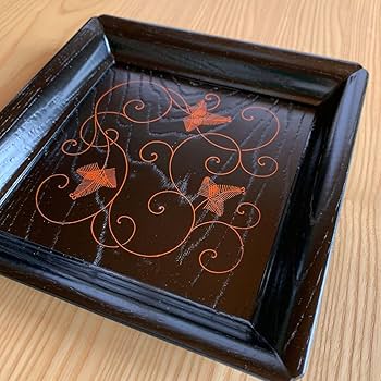 Amazon.co.jp: 象彦 松唐草 四方盆 : ホーム＆キッチン